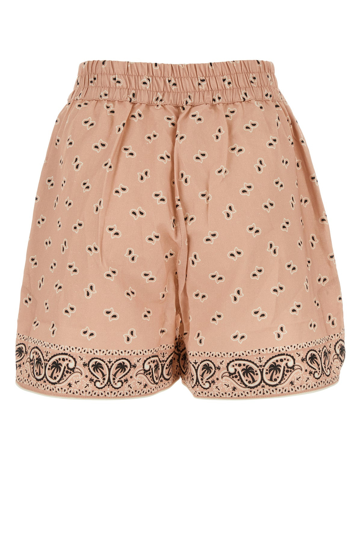 Printed linen blend shorts - 2
