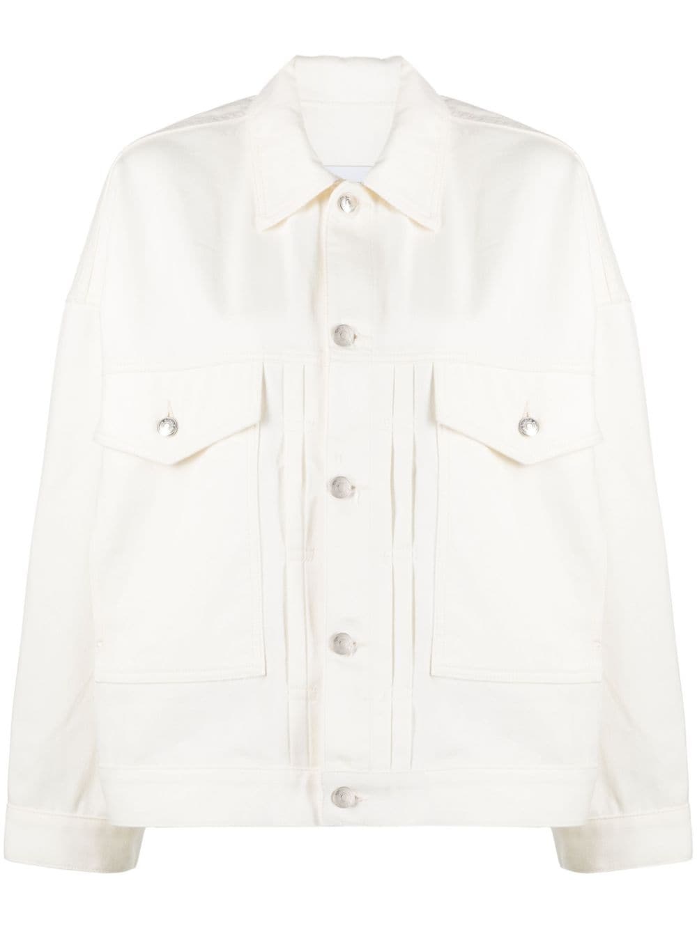 oversized denim trucker jacket - 1