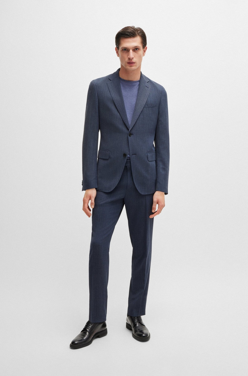 SLIM-FIT SUIT IN MICRO-PATTERNED PERFORMANCE FABRIC 1