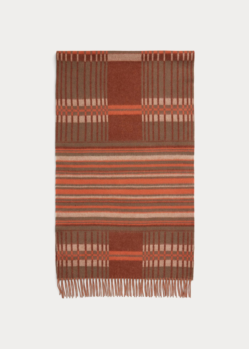 Wool-Cashmere Jacquard Scarf 3