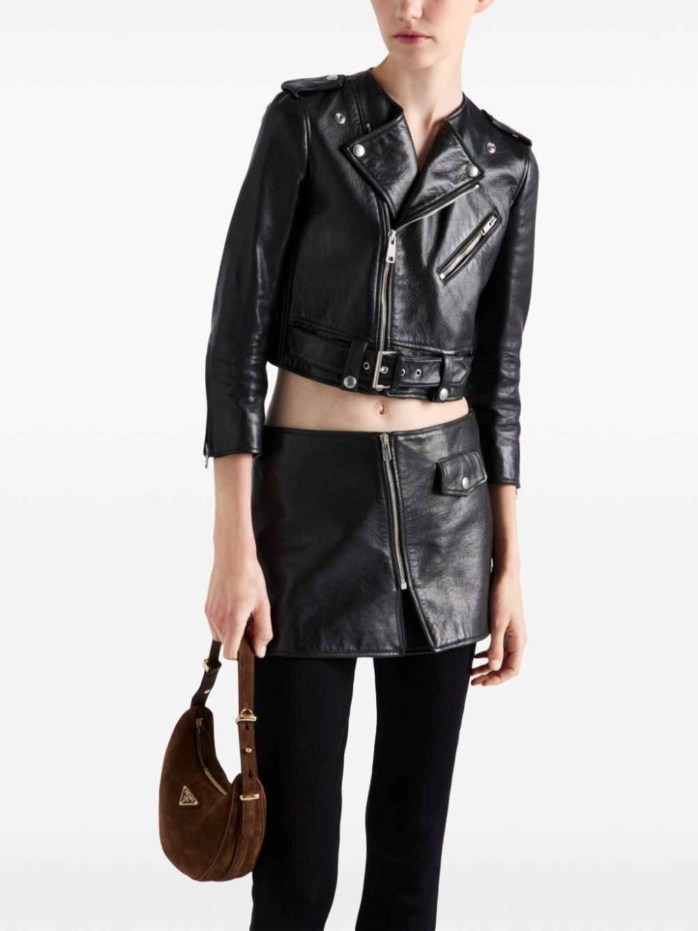 leather biker jacket - 4