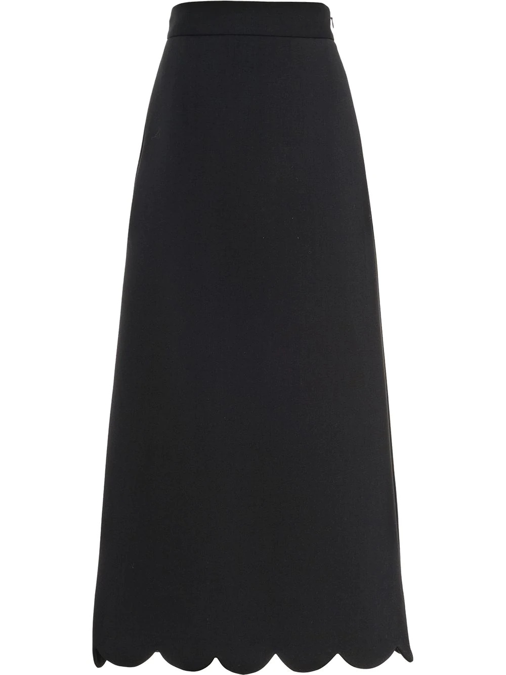 scallop-hem skirt - 1