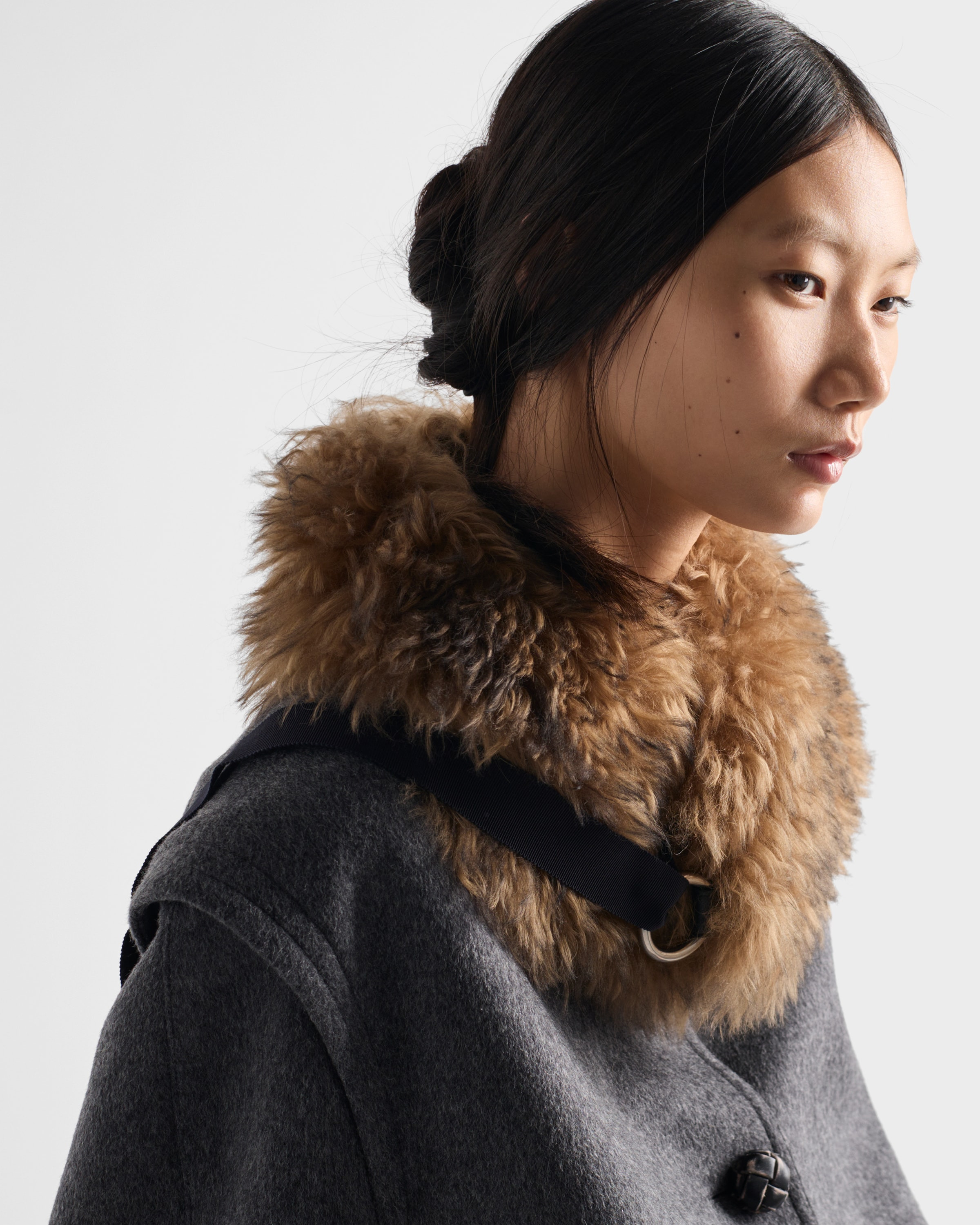 Single-breasted double loden cloth coat - 3