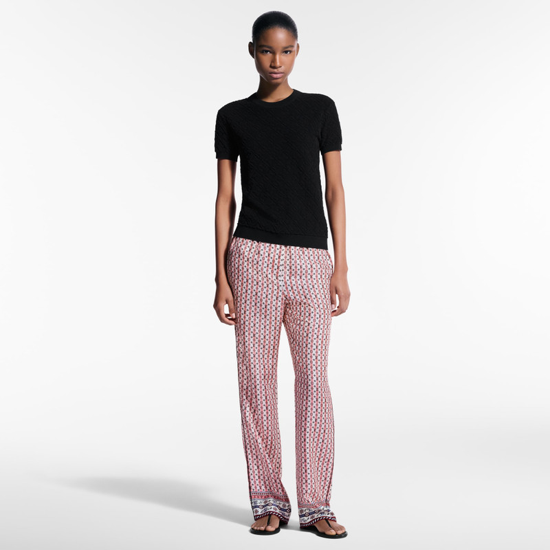 Monogram Flower Toweling Top 4