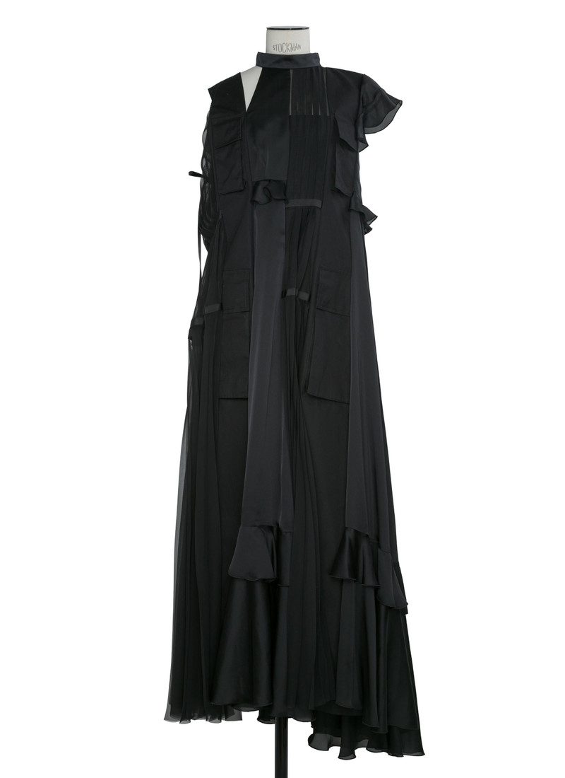 Fabric Mix Dress 1