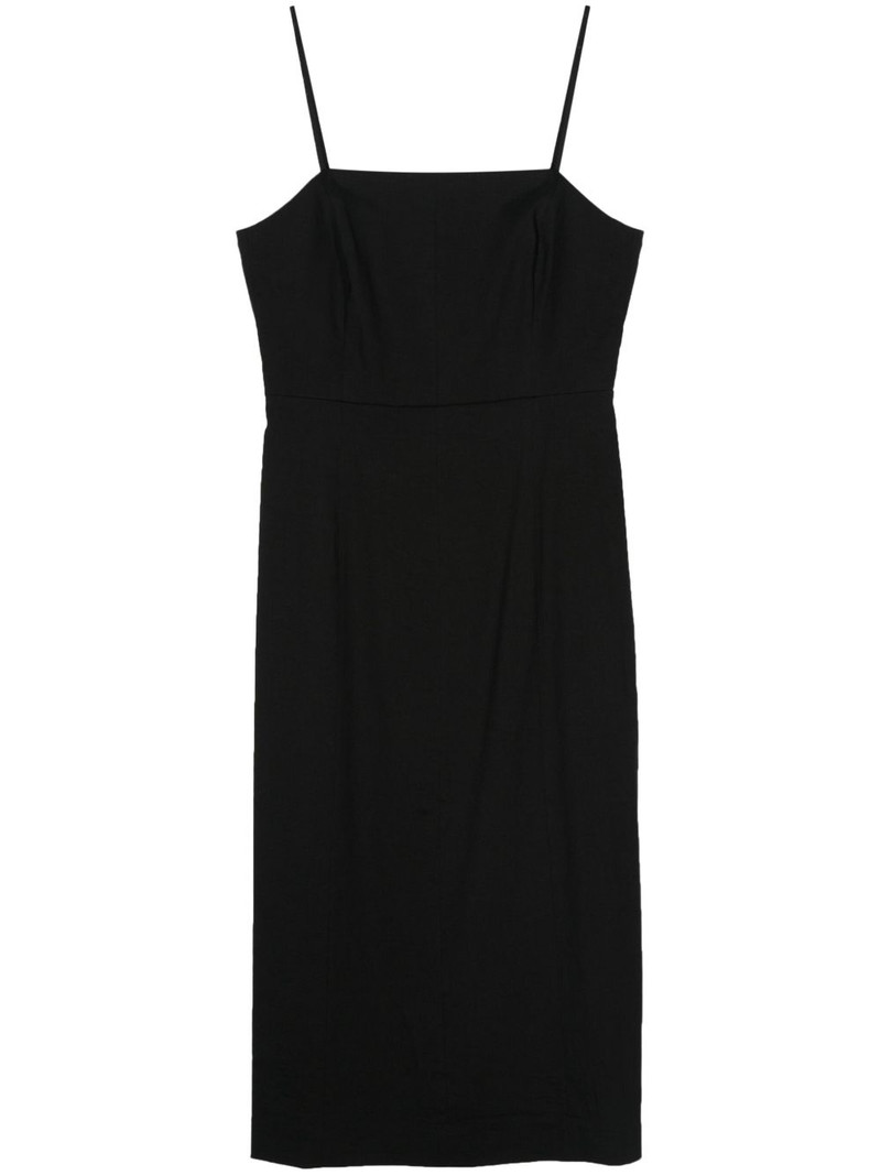 sleeveless A-line midi dress 1