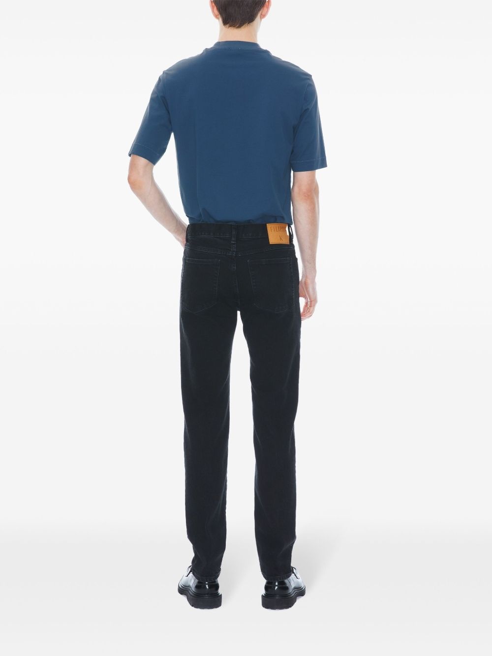 washed straight-jeans - 3