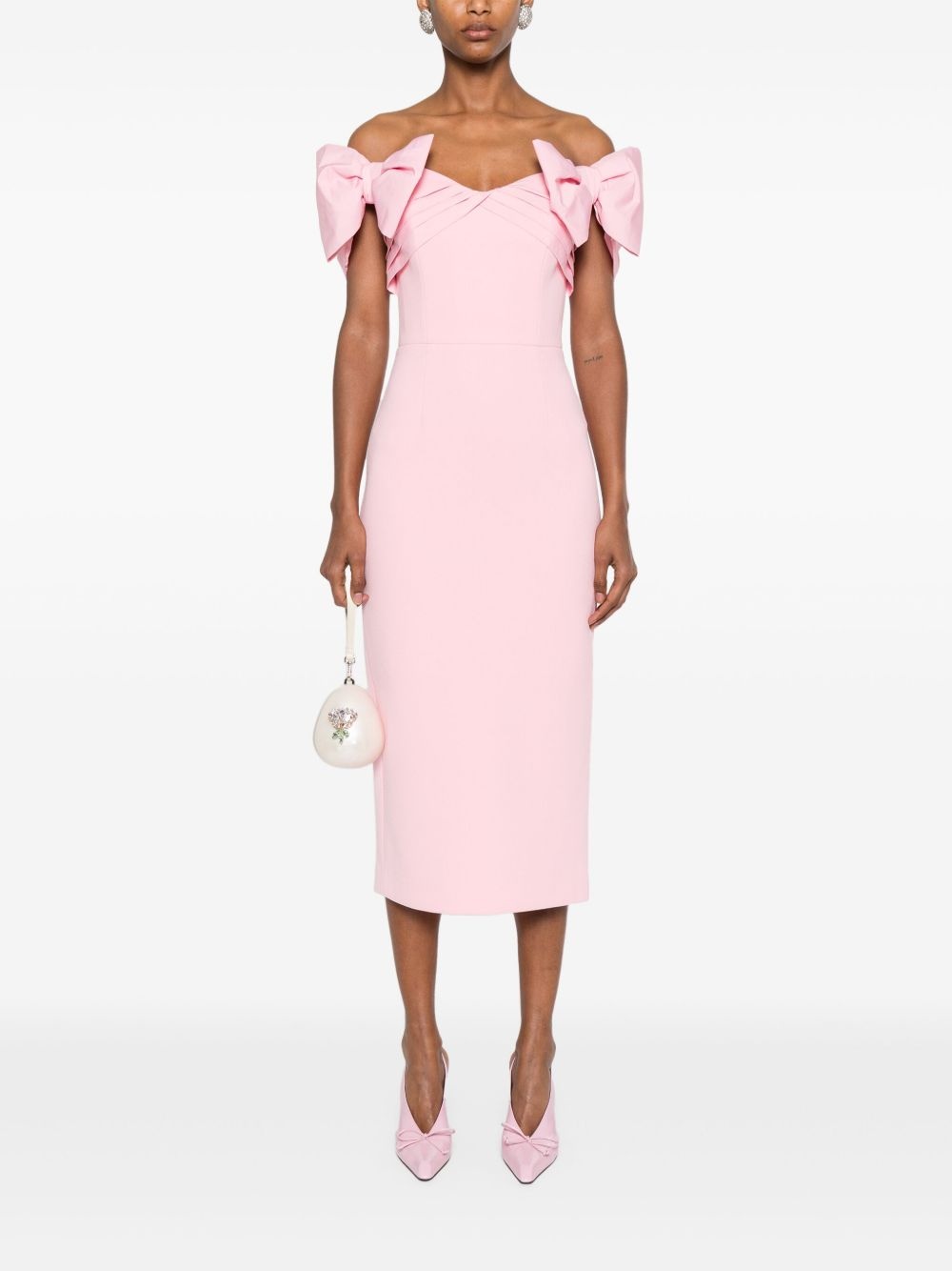 bow-detail dress - 2
