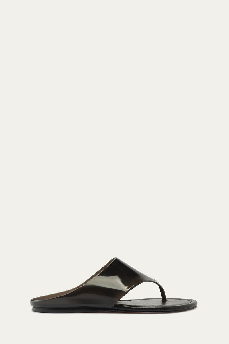 Black Jelly Flat Sandal 1