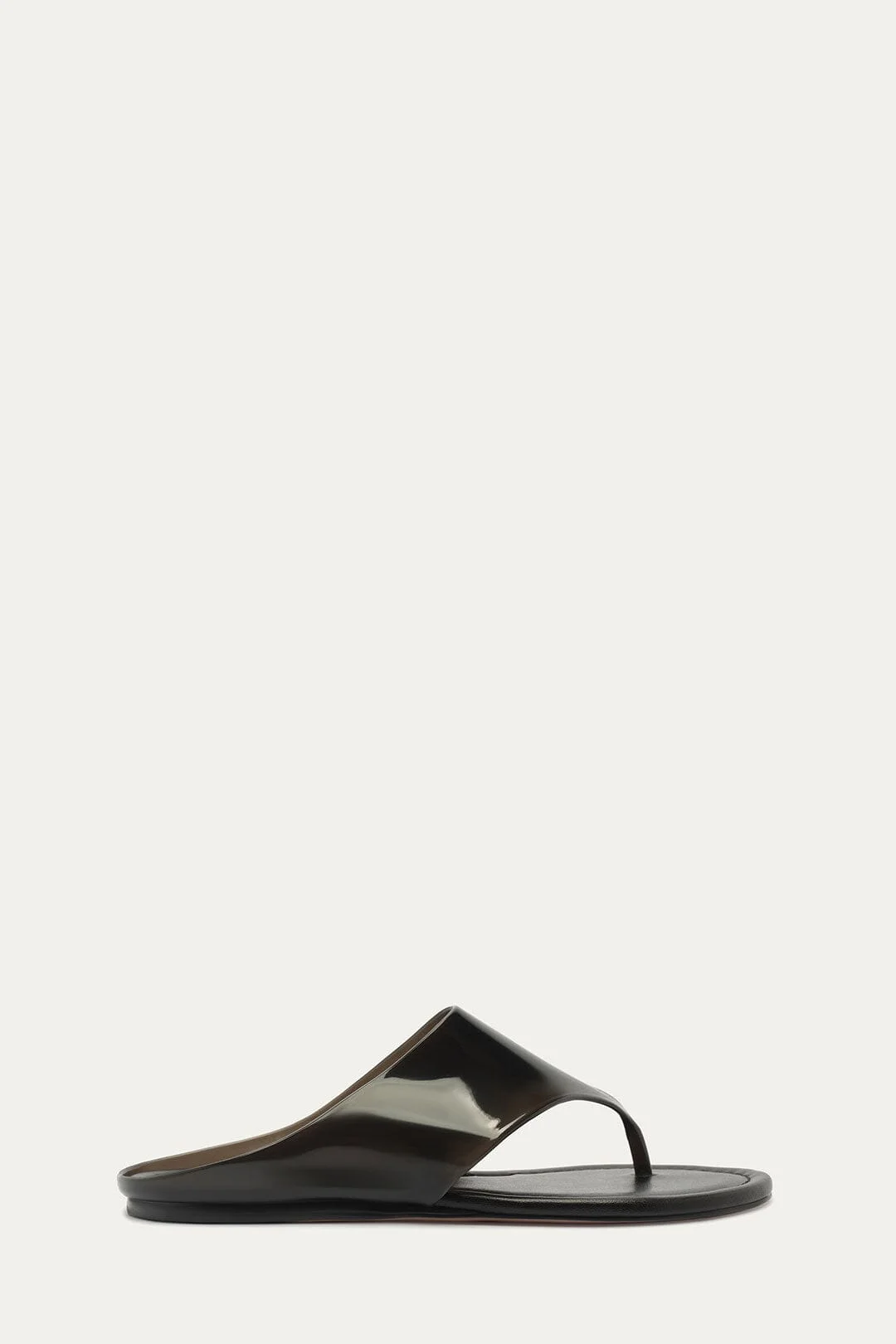 Black Jelly Flat Sandal - 1