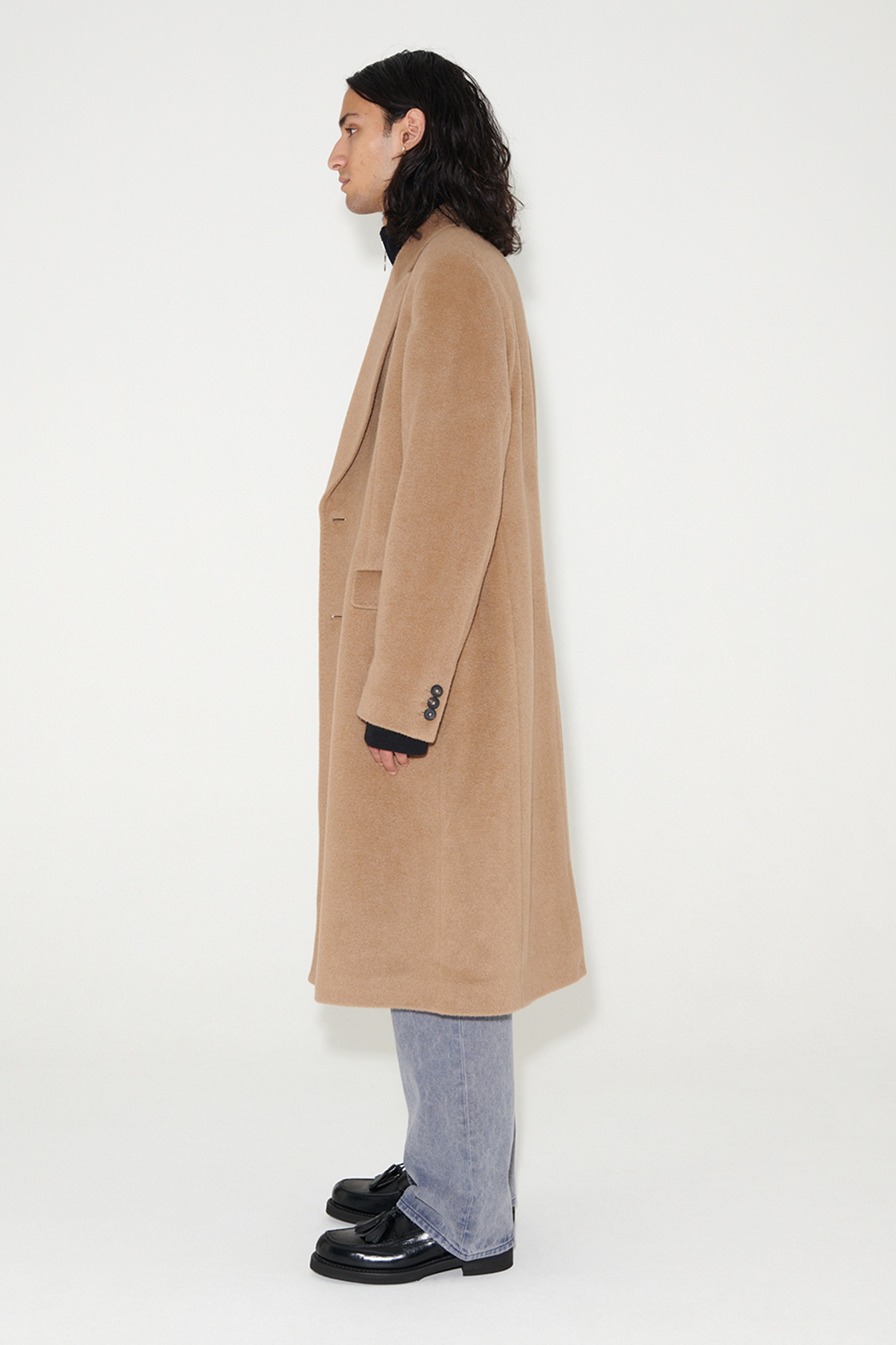 Whale Coat Camel Hairy Wool - 5
