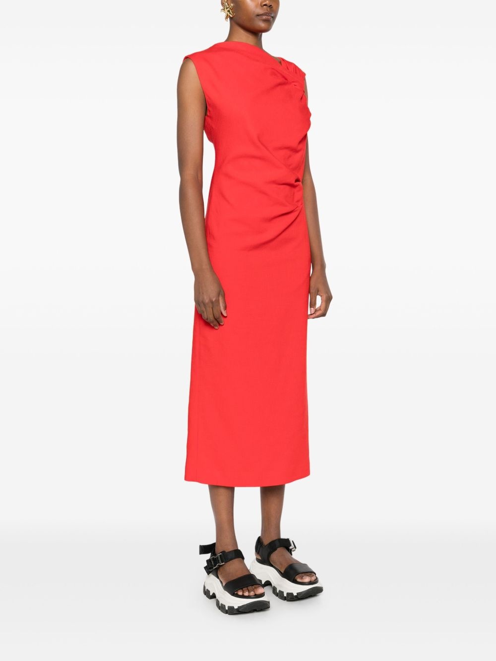 asymmetric midi dress - 3
