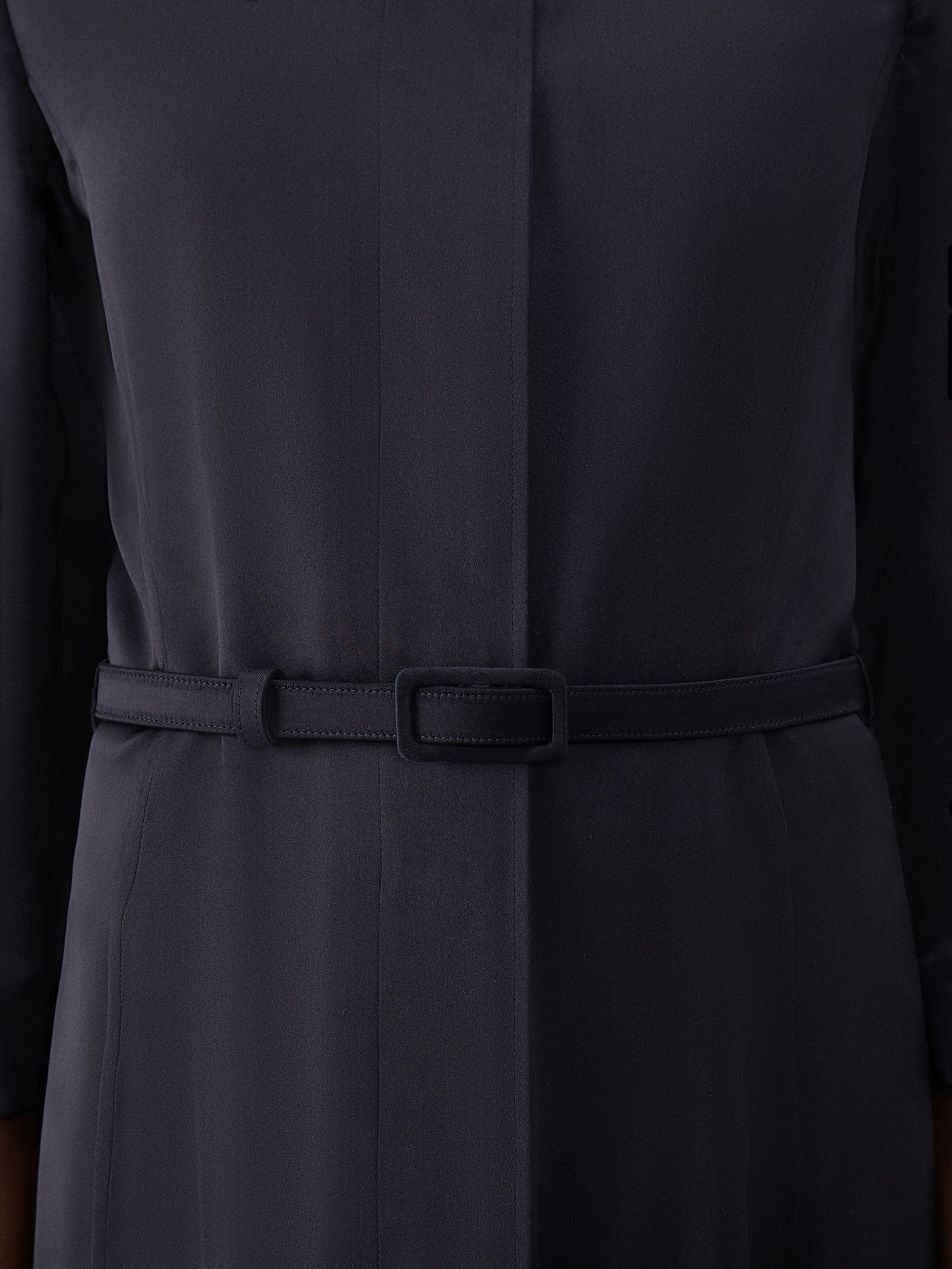 Crepe Back Satin Bal Collar Pencil Dress - 6