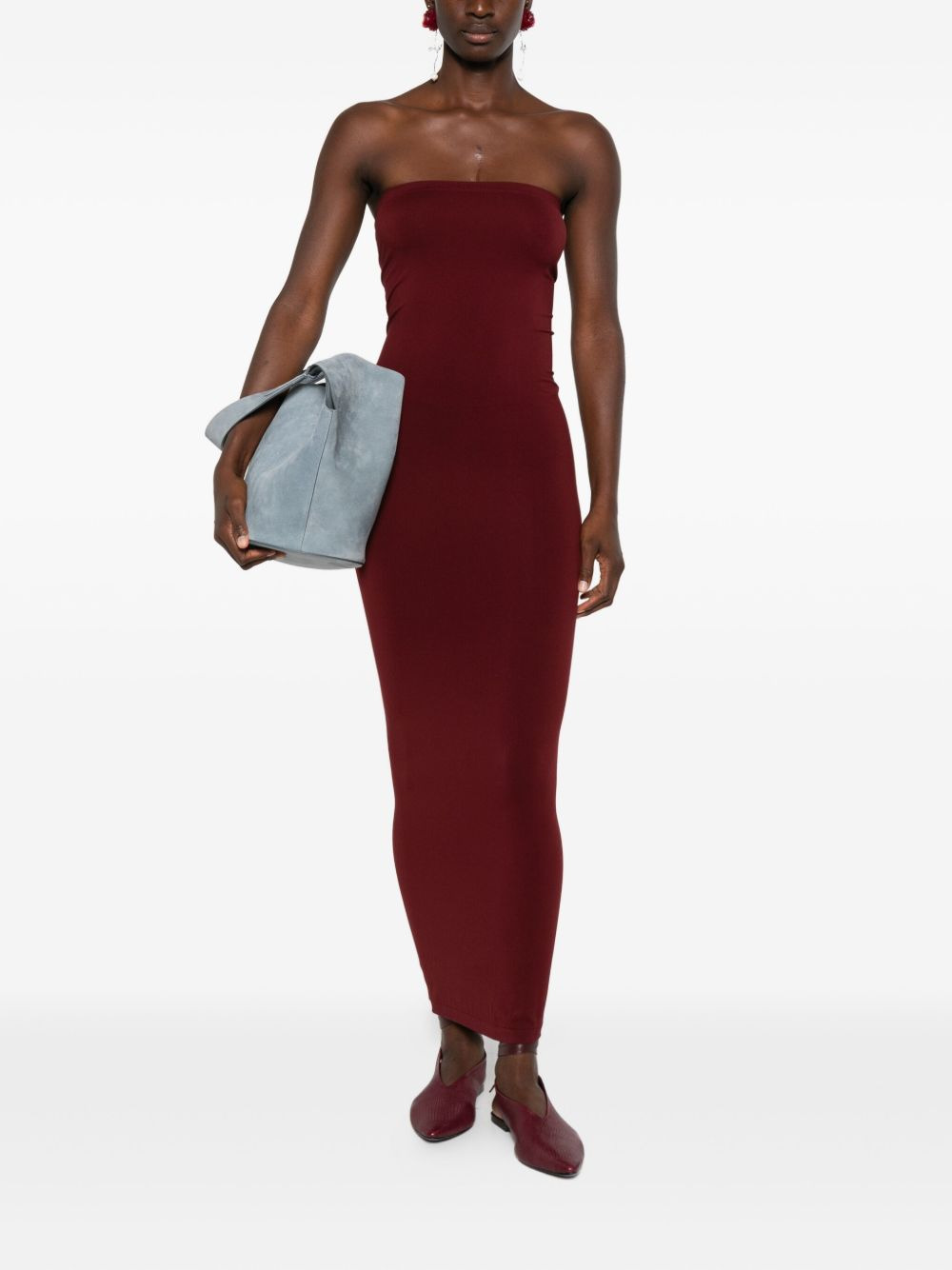 strapless maxi dress - 2