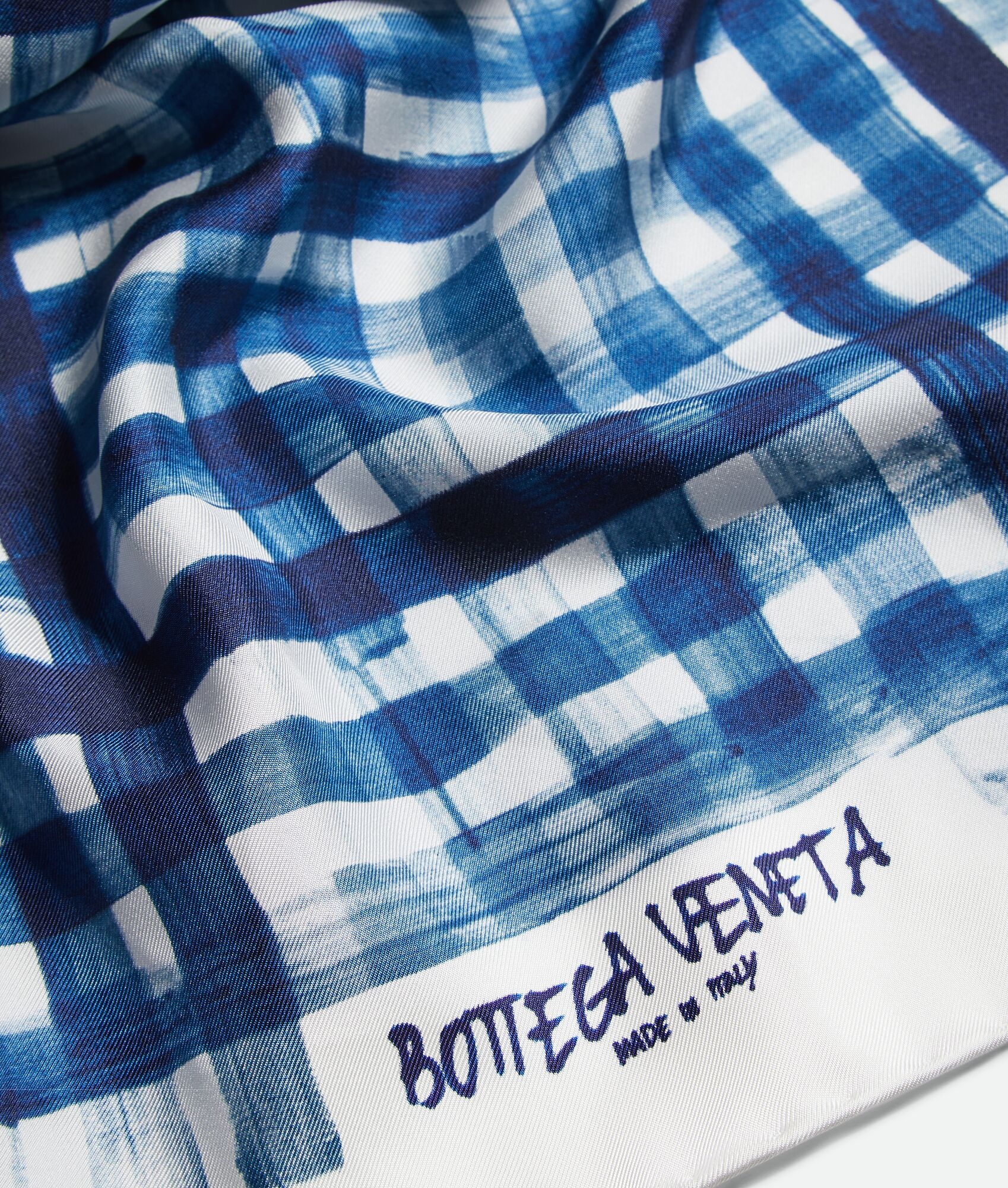 Printed Silk Check Foulard - 3