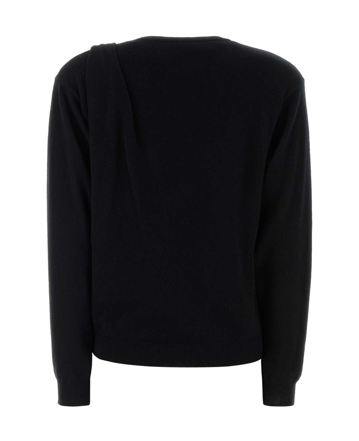 Black Wool Sweater - 2