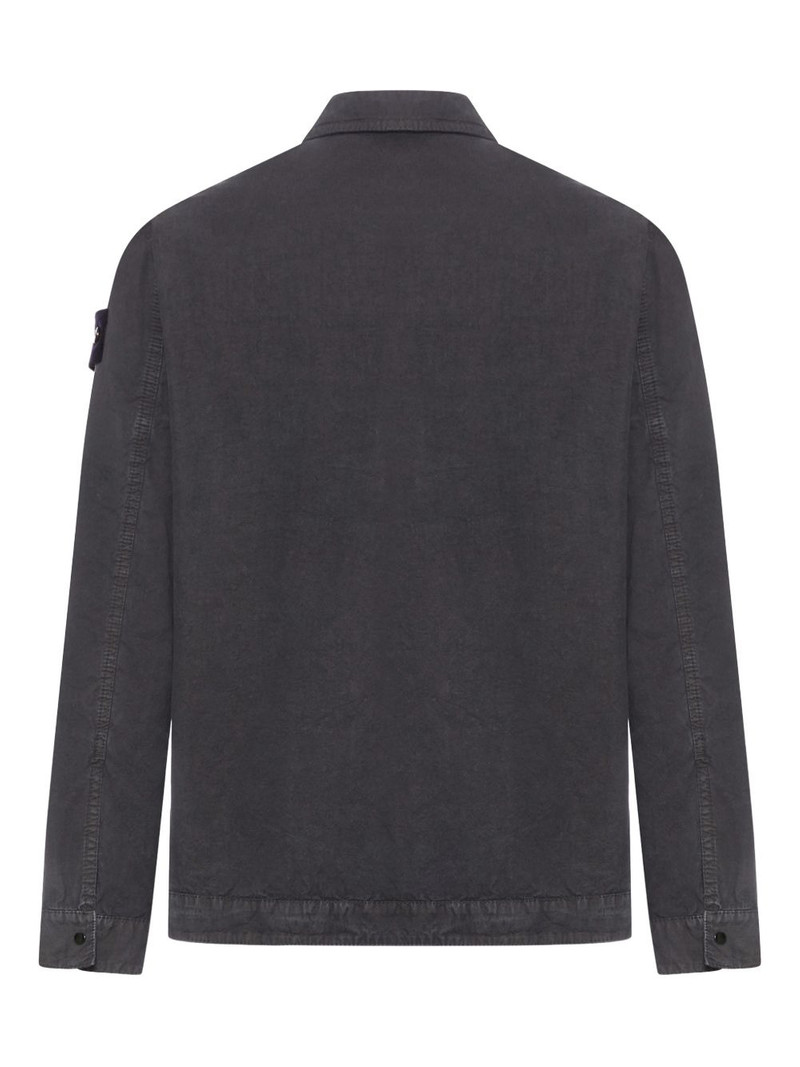 Stone Island zip-up pocket overshirt outlook
