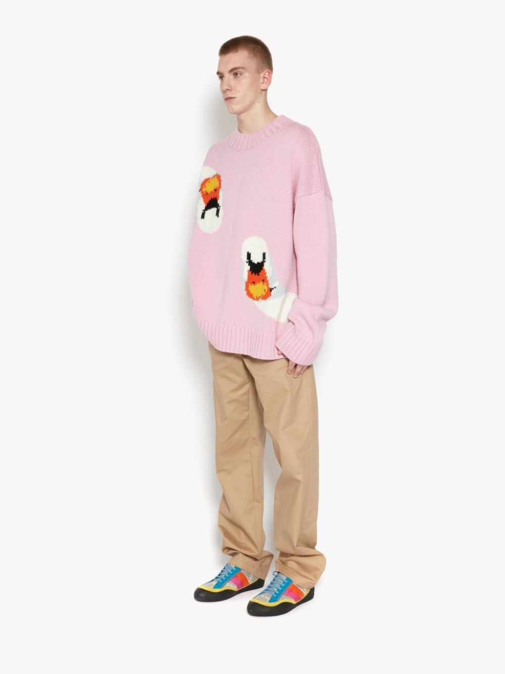 OVERSIZED SWAN CREWNECK JUMPER - 3