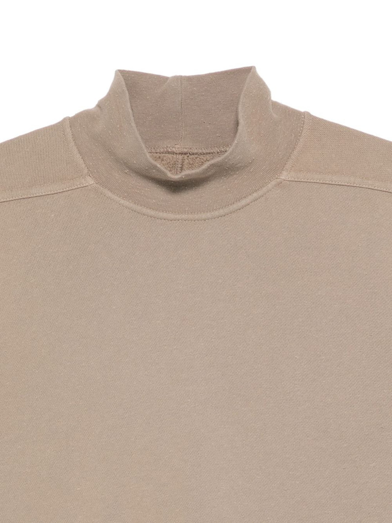 DRKSHDW mock-neck frayed-hem sweater 3