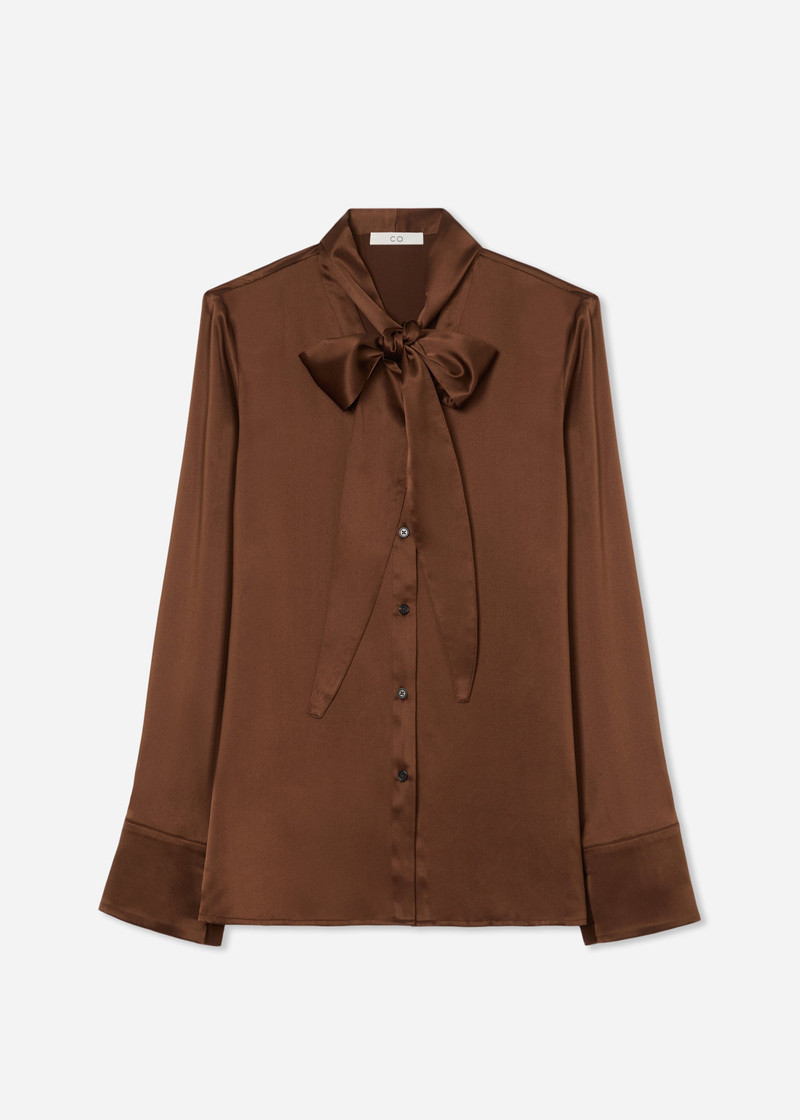 Scarf Blouse in Silk Charmeuse 1