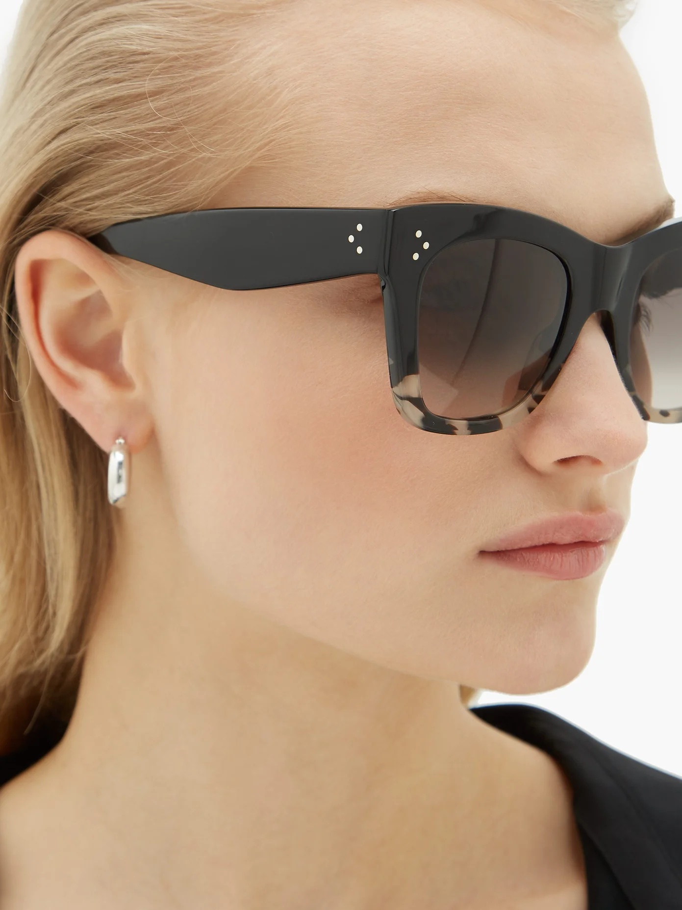 Gradient square acetate sunglasses - 3