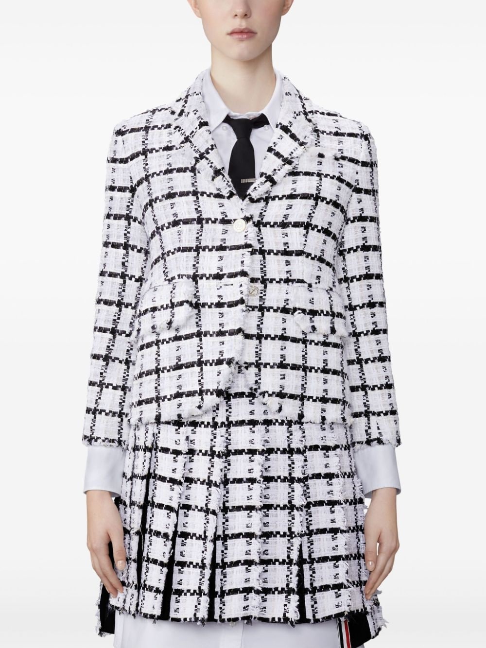 checked blazer - 4