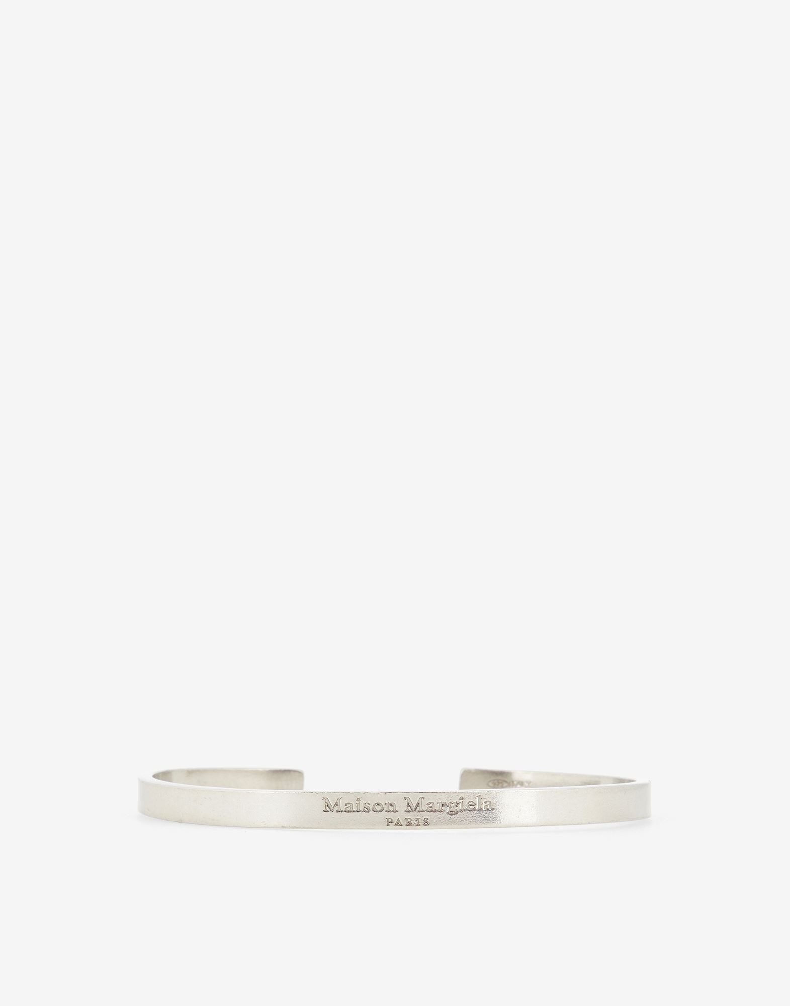 Logo engraved silver cuff - 1