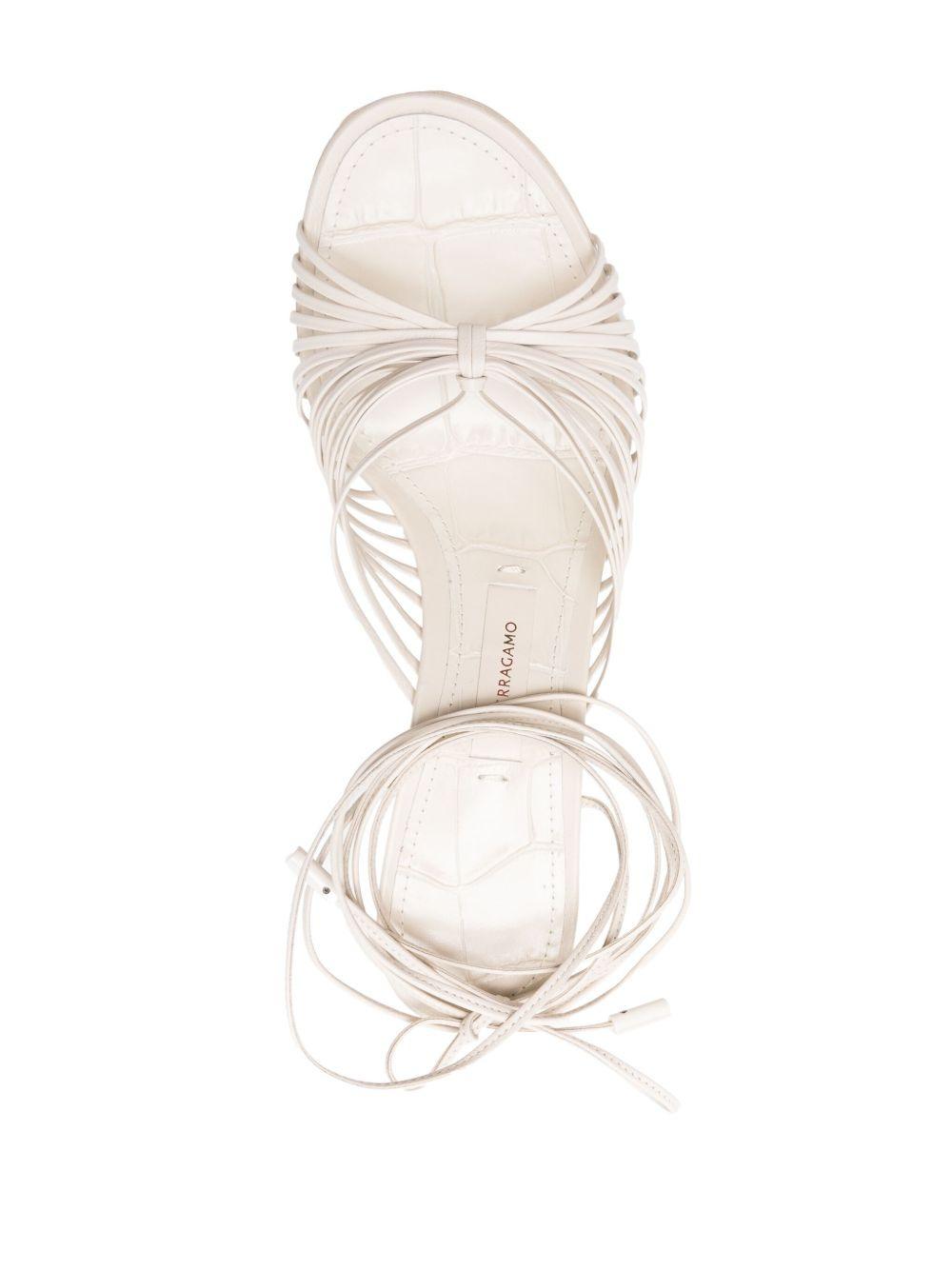 85mm caged leather sandals - 4