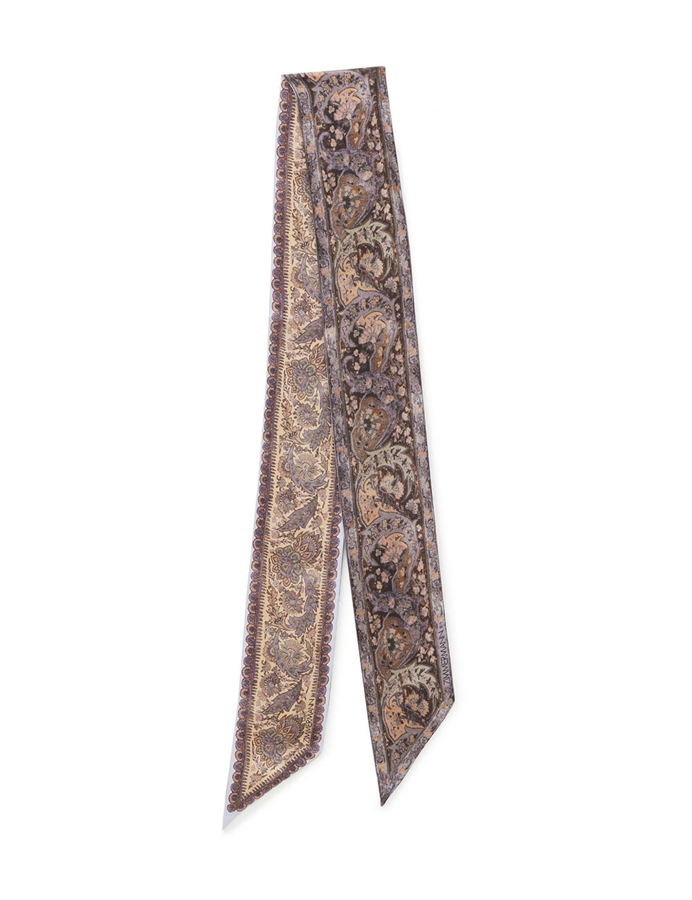PRINTED SILK RIBBON SCARF - 3