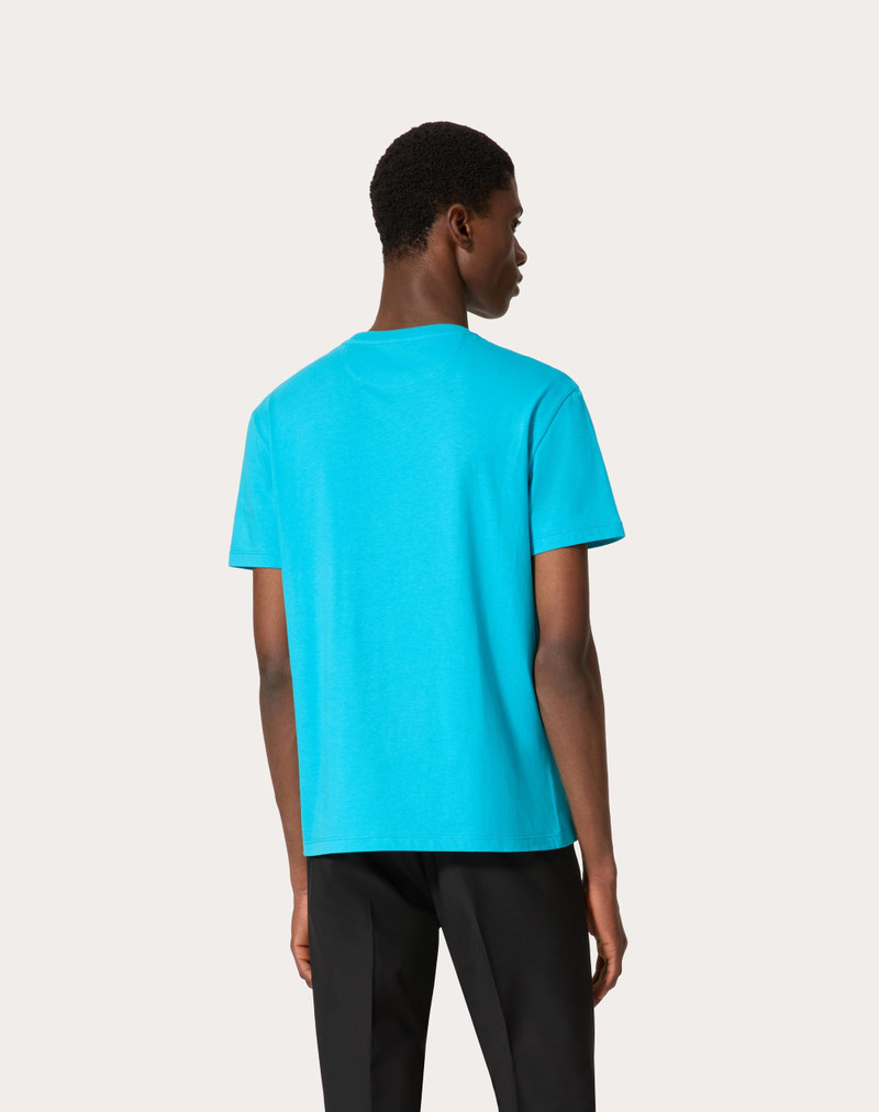 COTTON T-SHIRT WITH VLOGO SIGNATURE PATCH 4