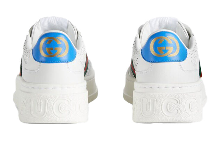 (WMNS) Gucci Chunky GG Web Sneaker 'White Blue' 670415-UPG10-9060 - 4