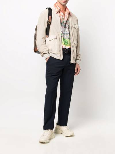 Etro flap-pocket bomber jacket outlook