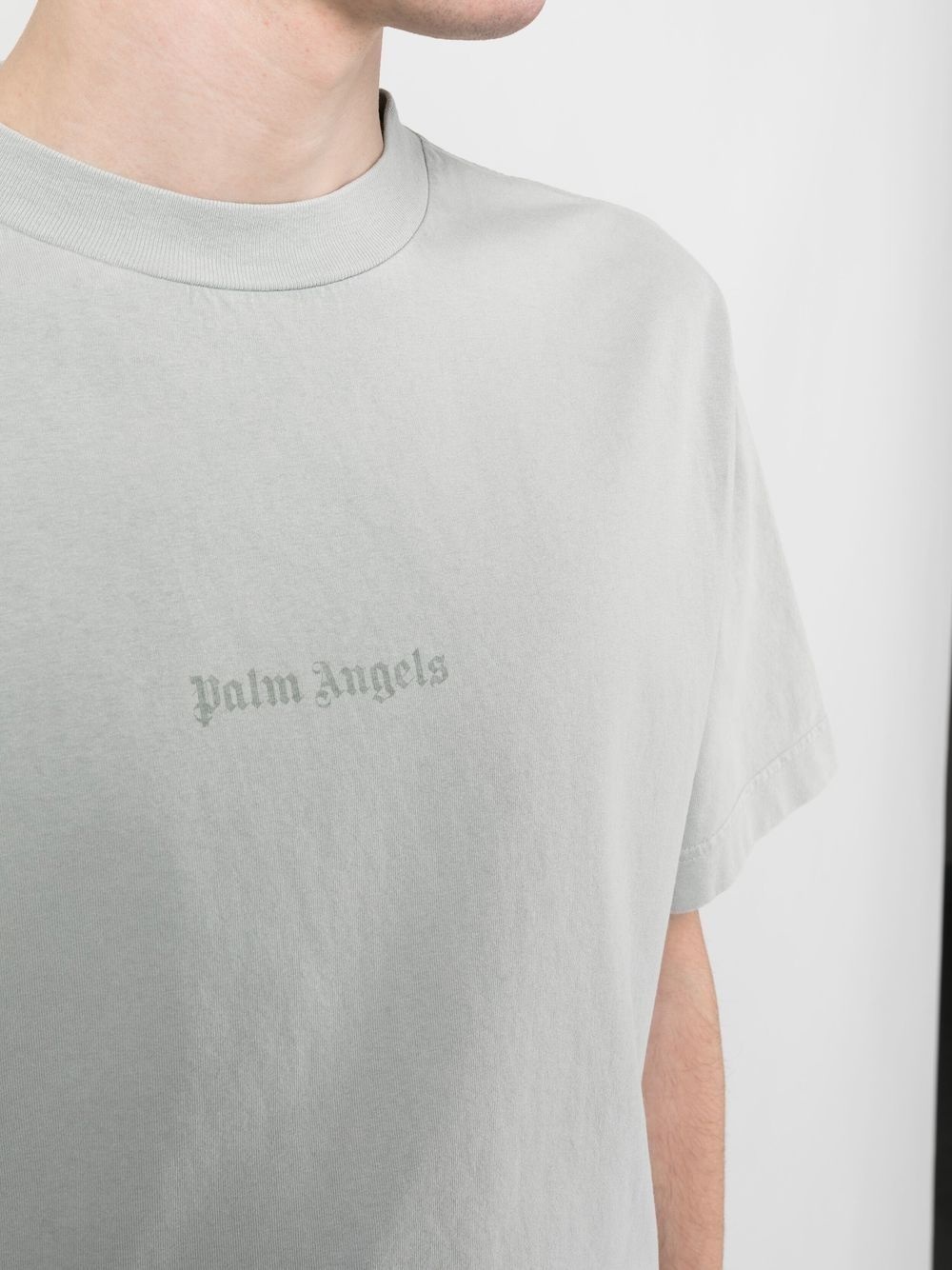 reverse logo-print T-shirt - 5