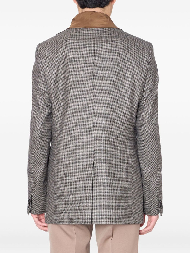 Kolor houndstooth frayed-edge blazer outlook