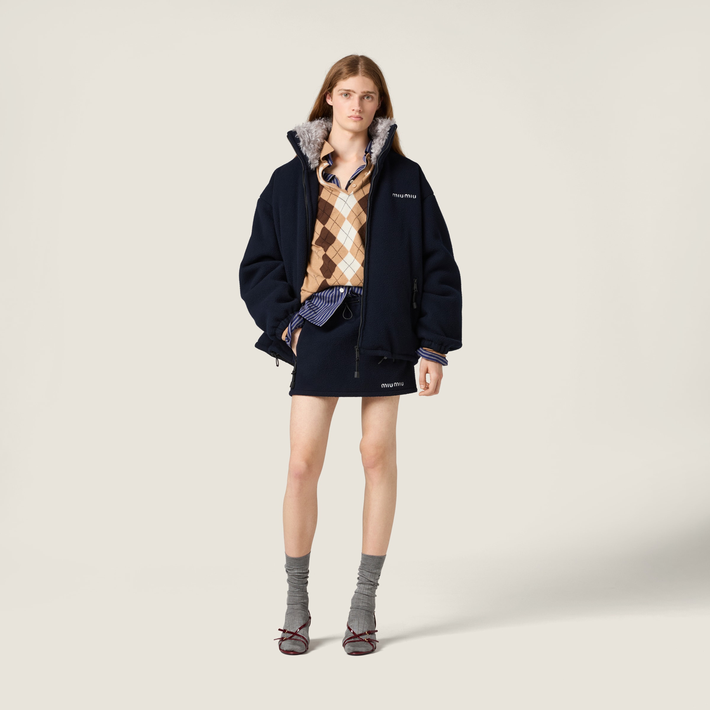 Fleece down jacket - 2