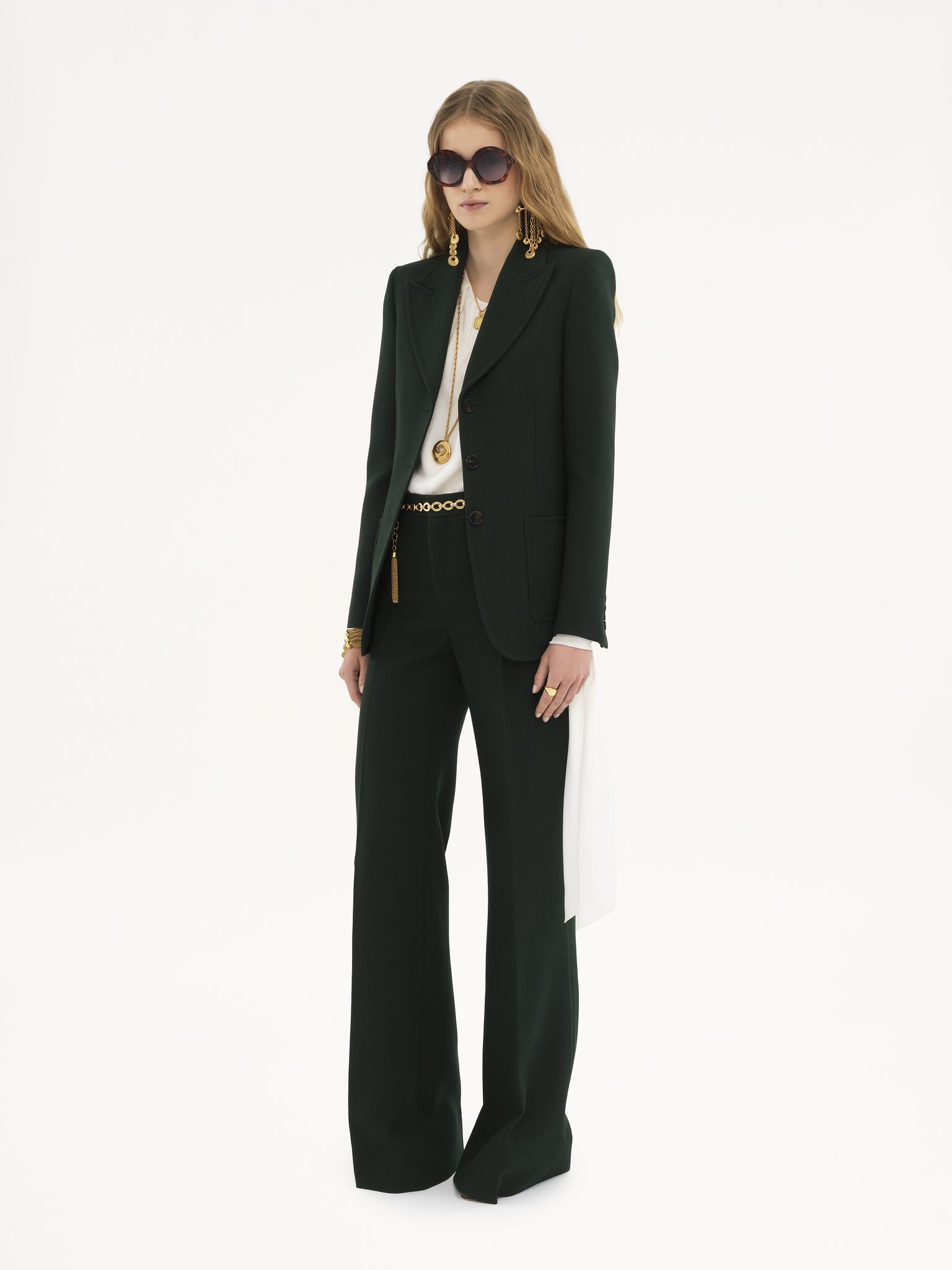 TAILORED JACKET IN WOOL CRÊPE - 3