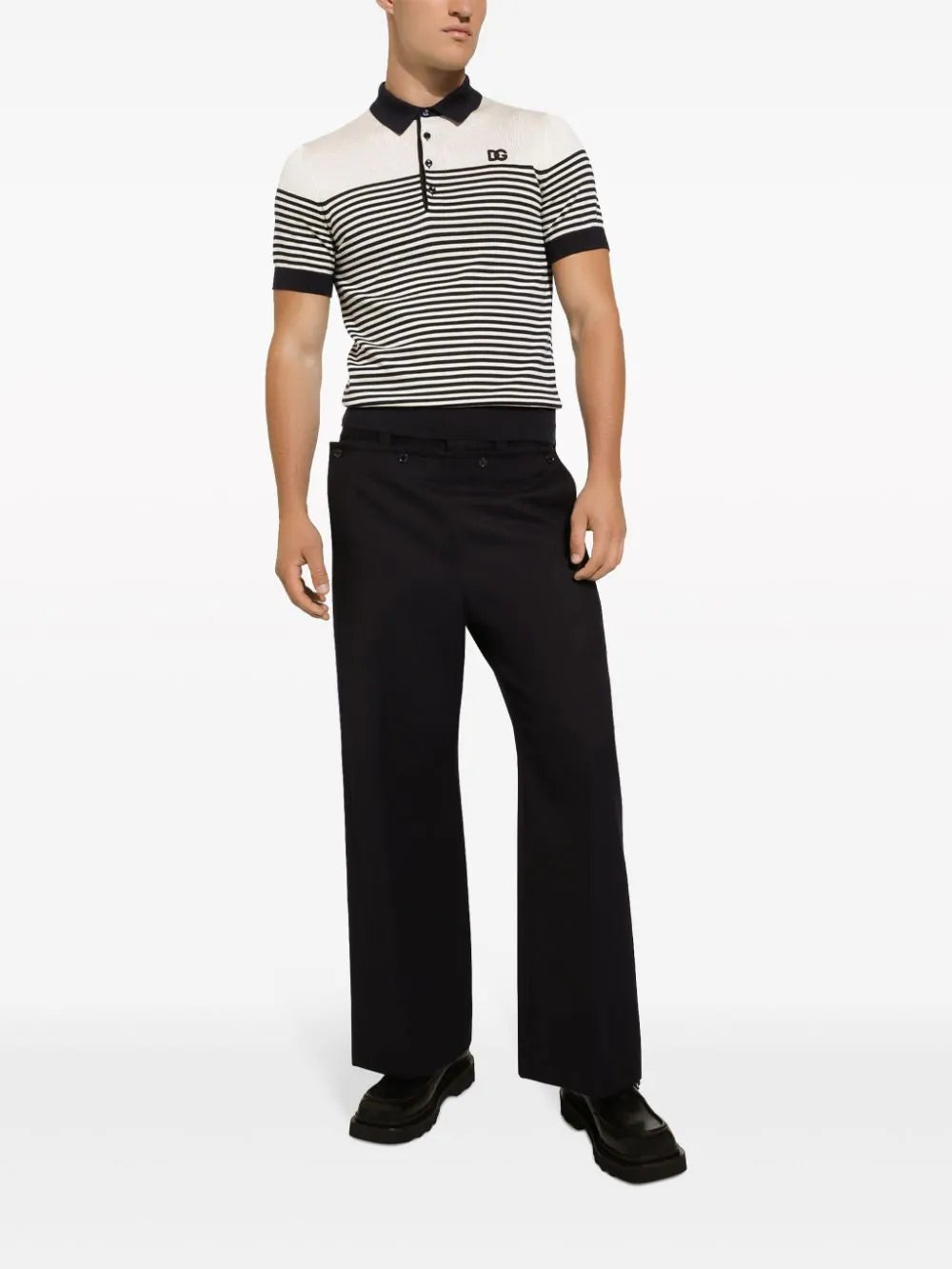 STRIPED LOGO-EMBROIDERED POLO SHIRT - 2