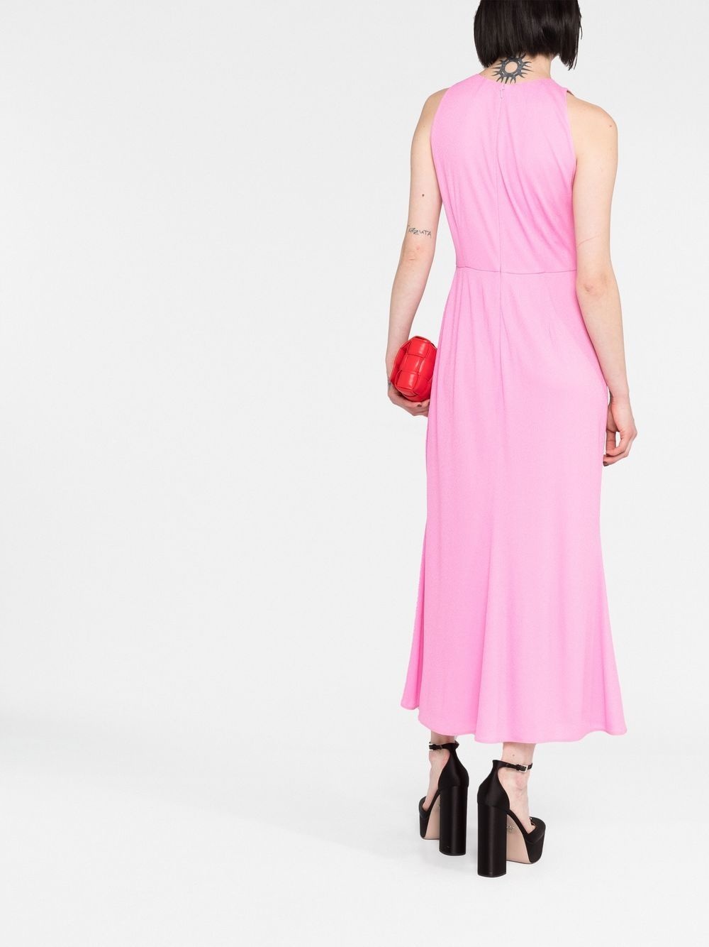 triangle logo maxi dress - 4