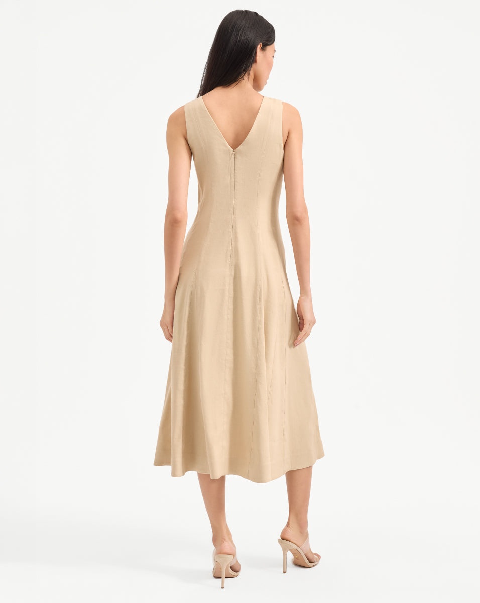 LOU PLEATED MIDI DRESS - 5