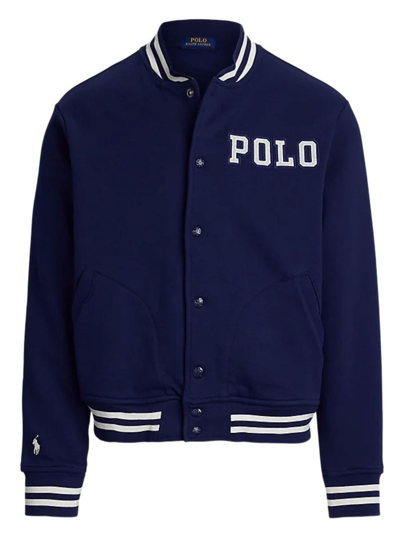 button striped-detail jacket 1