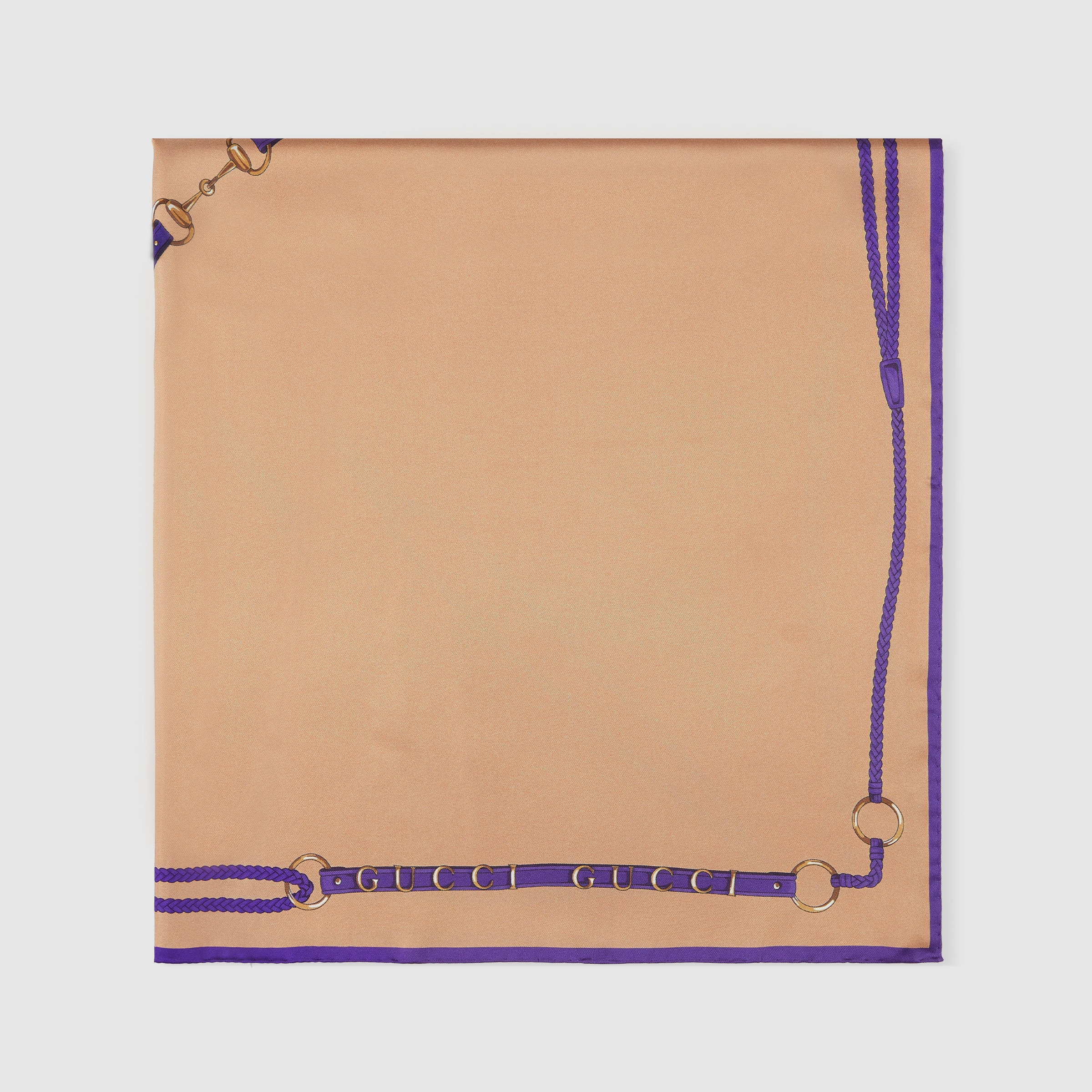 Printed silk twill carré - 2