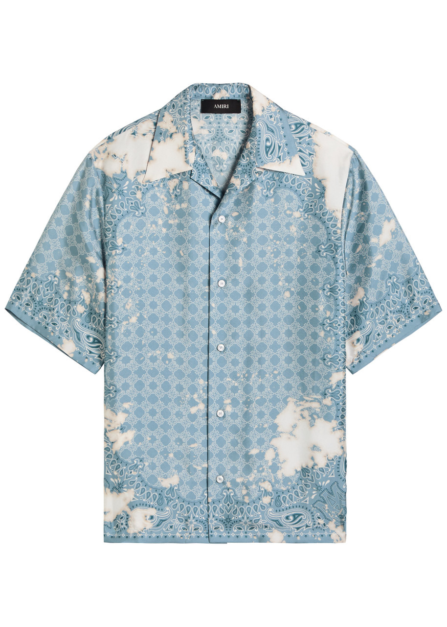 Amiri Bandana Printed Silk-satin Shirt - 1