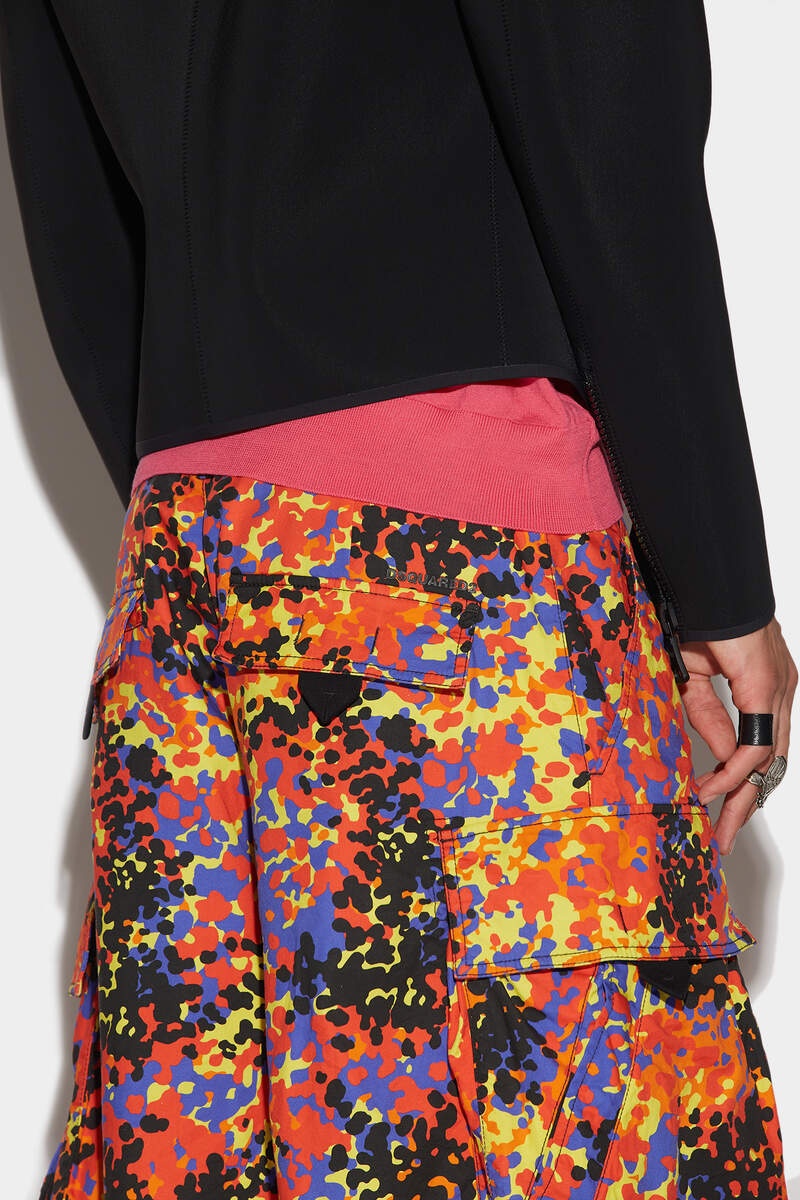 GOTH CAMO BIG ELASTIC SHORTS - 3