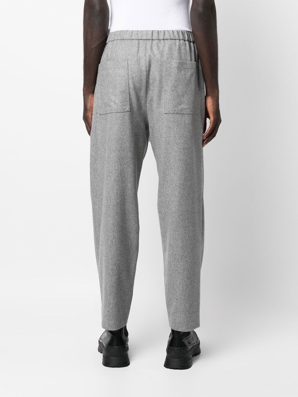 straight-leg wool trousers - 4