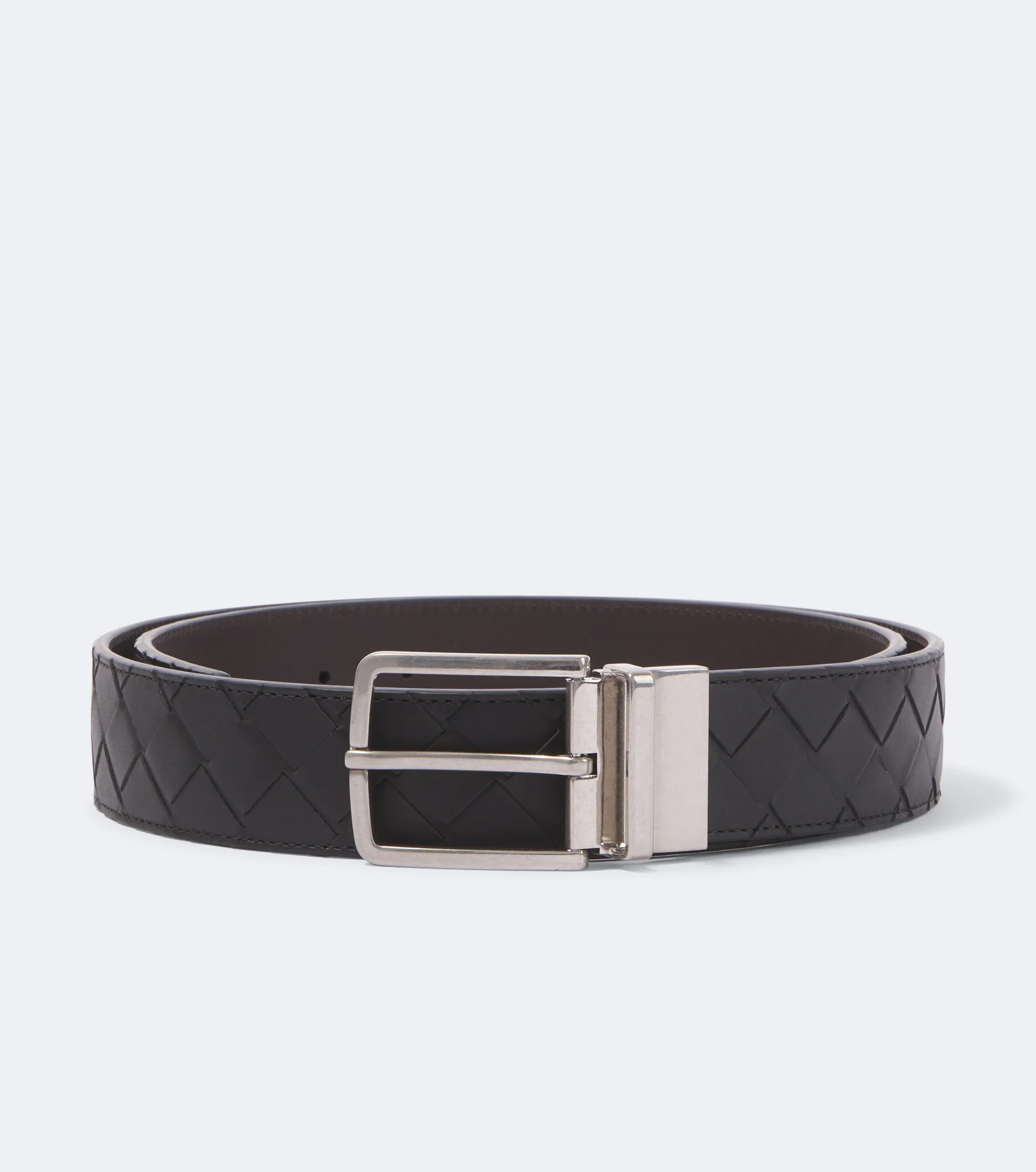 Intrecciato leather belt - 1