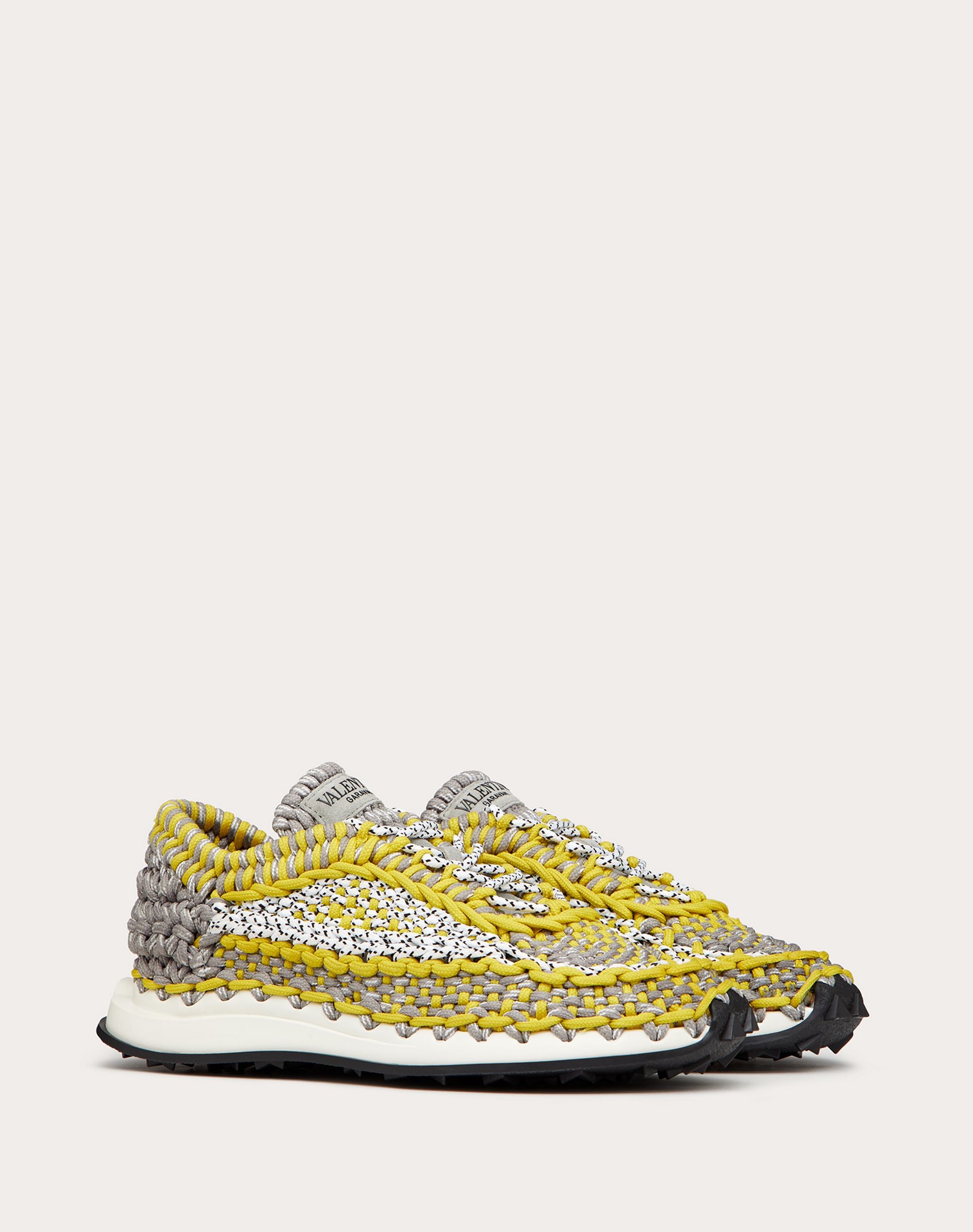 Valentino Garavani Crochet Sneakers in fabric - 2