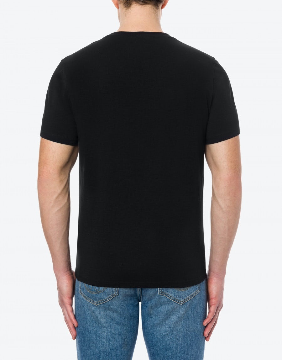 MOSCHINO LABEL JERSEY T-SHIRT - 3