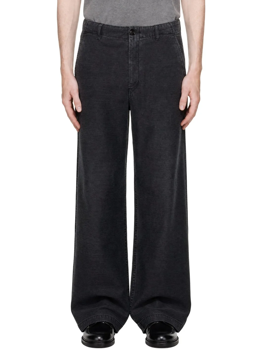 Gray Rig Chino Trousers - 1