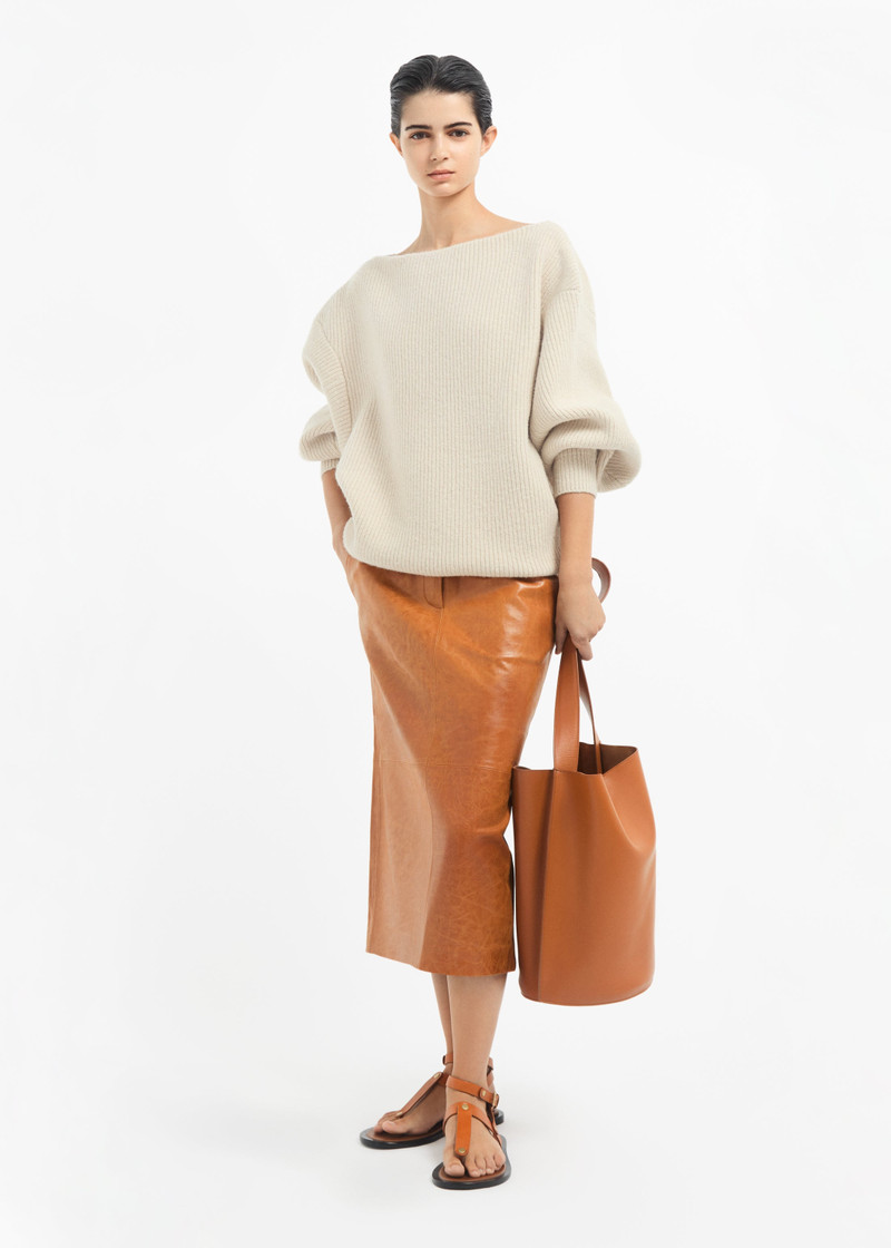 CO Tailored Pencil Skirt in Leather outlook