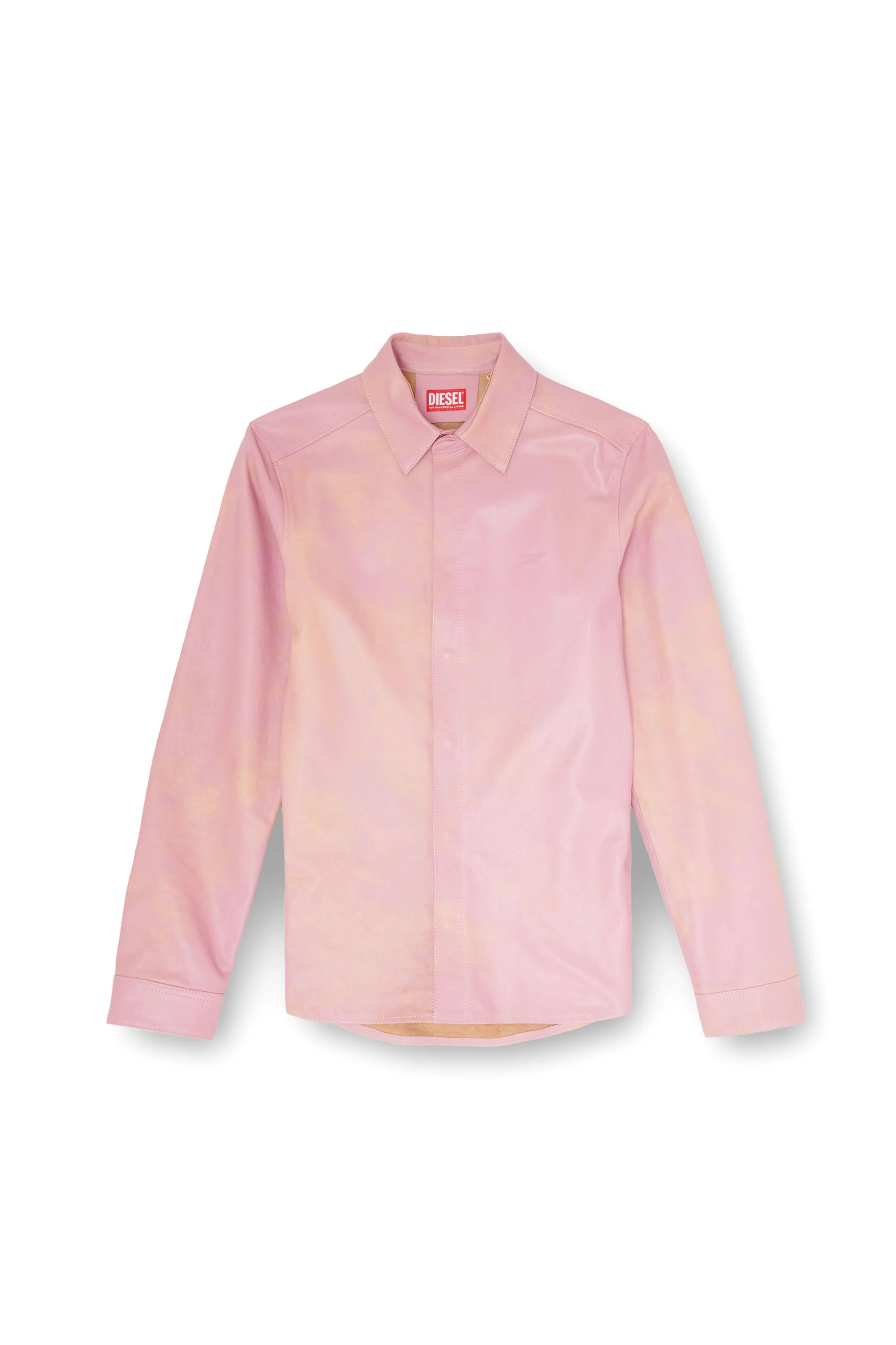 SHIRT IN TREATED LEATHER - 1